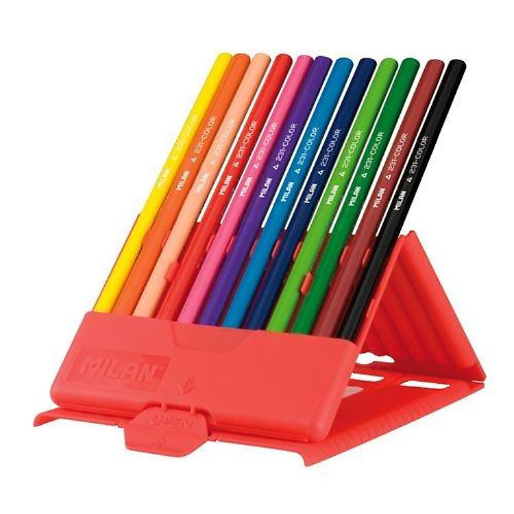 Bút Chì Màu Tam Giác Milan 0729312 (12 chiếc) - Ảnh 2