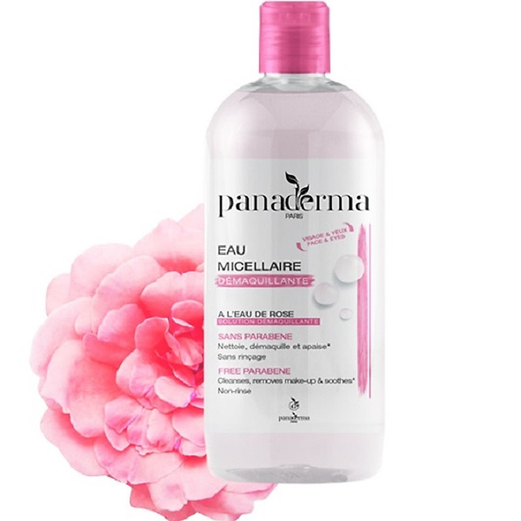 Nước tẩy trang Panaderma 500ml hương hoa hồng