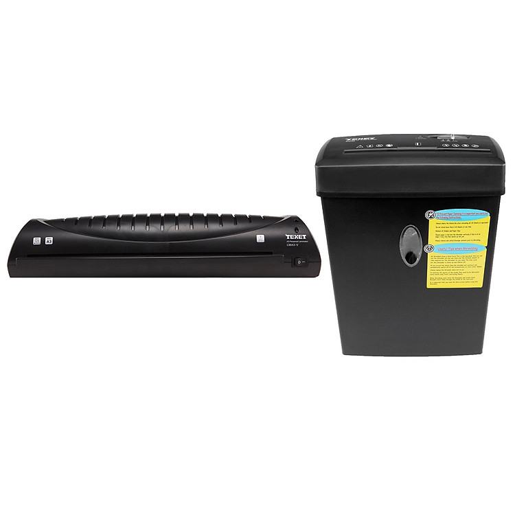 BỘ MÁY ÉP NHỰA A3 LMA3-V VÀ MÁY HỦY GIẤY 12L CAO CẤP TEXET CC612N - COMBO-TX18 - COMBO-TX18