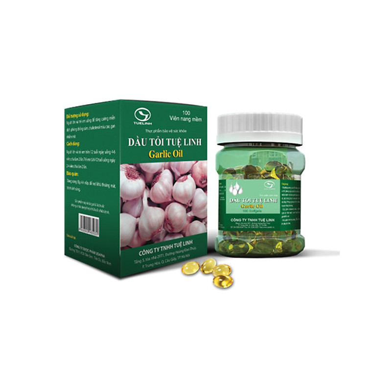 Thực Phẩm Chức Năng Dầu Tỏi TUỆ LINH (Chai 100 viên)