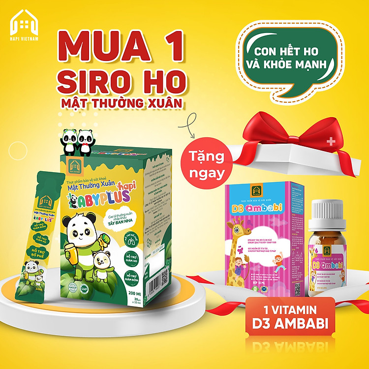 Mua tại Tiki: MẬT THƯỜNG XUÂN BABYPLUS kèm Vitamin D3 Chính hãng, giá tốt