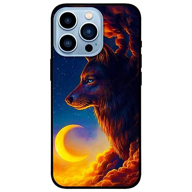 Ốp lưng dành cho Iphone 13 Mini - Iphone 13 - Iphone 13 Pro - Iphone 13 Pro Max - Sói Và Mặt Trăng