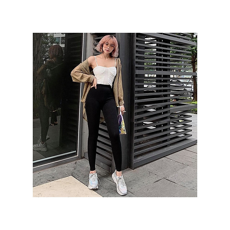 Quần Legging Tregging dáng basic thiết kế 4 túi tiện dụng đa mục đích, vải thun cao cấp dày đẹp không lộ, có bigsize 70kg