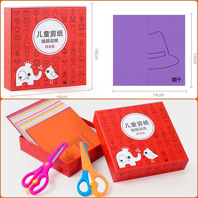 Bộ Đồ Chơi Cắt Giấy 240 Tờ Chính hãng Tiết kiệm - Hình ảnh 5