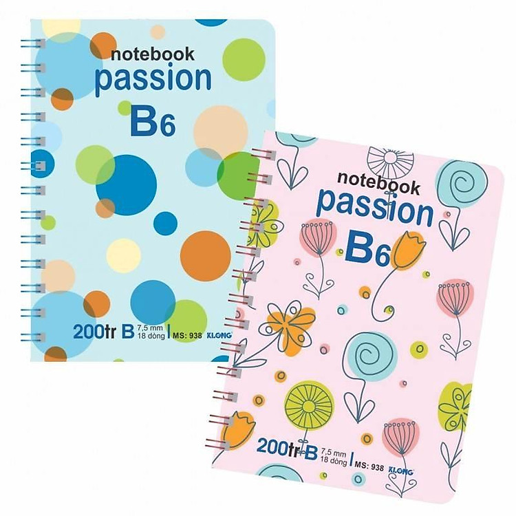 Sổ Lò Xo Dọc B6 (200 trang)