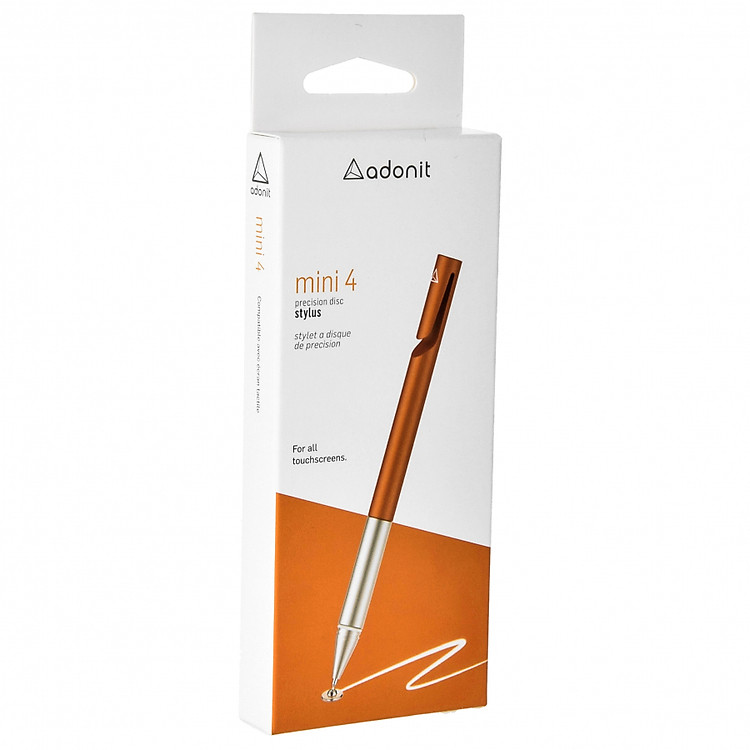 Bút cảm ứng Adonit Mini 4 _ Cam_ (Hàng chính hãng)