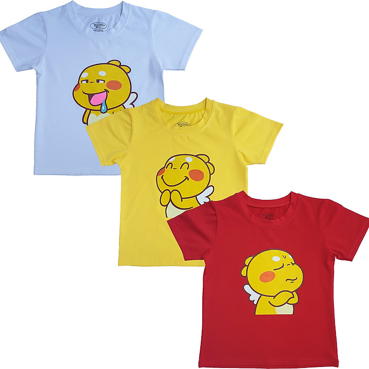 Combo 3 áo thun cho bé in hình con Ong cao cấp 100% vải cotton mềm mại 4 chiều, thấm hút mồ hôi tốt, không dị ứng da, hình in đẹp và dễ thương không bị phai màu khi giặt, áo thun bé trai bé gái cao cấp ( Màu Ngẫu Nhiên)