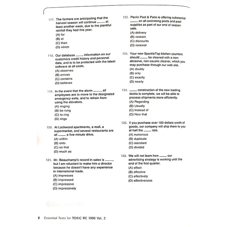 Essential Test For TOEIC RC 1000 Vol 2 - Ảnh 6