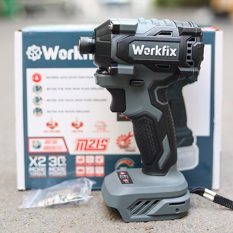 Chuyên Vít 280N Workfi Pin - WF-SD280N - Lực Siết Tối Đa 280 - Có 4 Chế Độ Thông Minh - Động Cơ Lõi Đồng - 2 Pin 10cells 21V/ 4Ah - Bảo Hành 6 Tháng