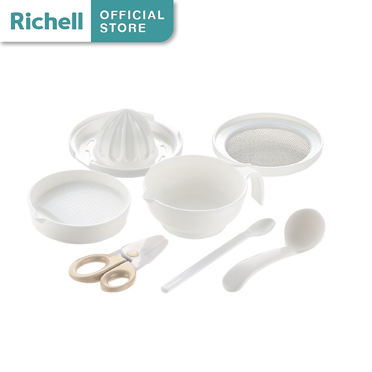 Mua Bộ dụng cụ ăn dặm Richell Nhật Bản Chính hãng Tiết kiệm