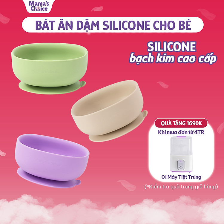Tham Khảo tại ConCung: Bát Ăn Dặm Silicone Mama's Choice Cao Cấp , nhận ngay nhiều Ưu đãi