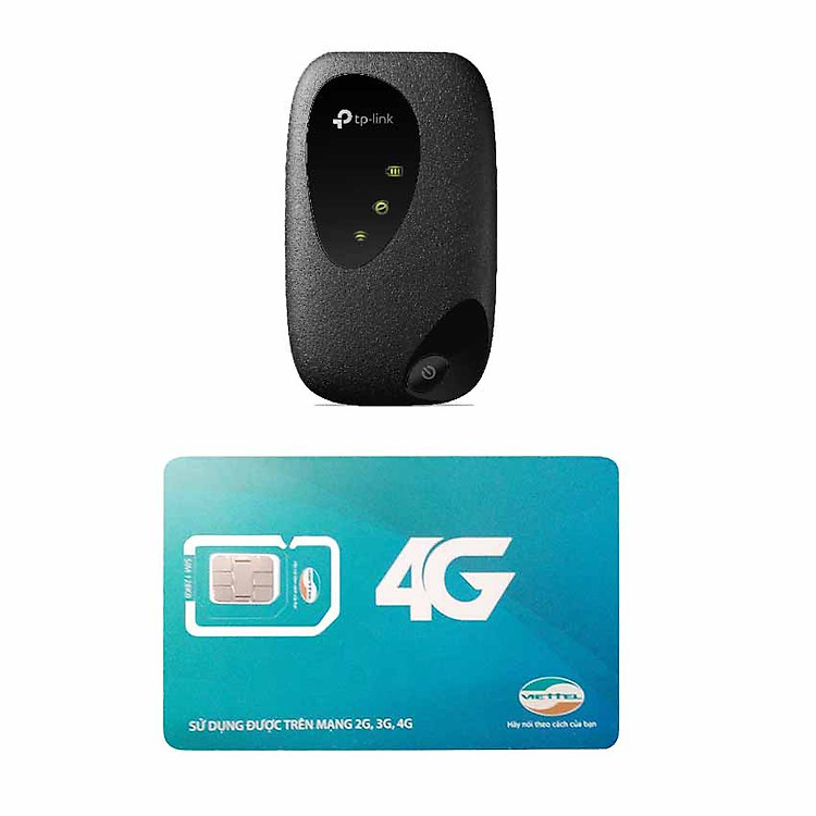 Bộ Phát Wifi TP Link M7200 4G Mới Nhất + Sim Viettel 3G/4G 3GB /Ngày - Hàng chính hãng