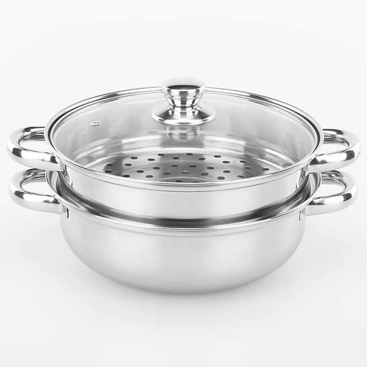 Nồi Hấp Inox 2 Tầng 28cm