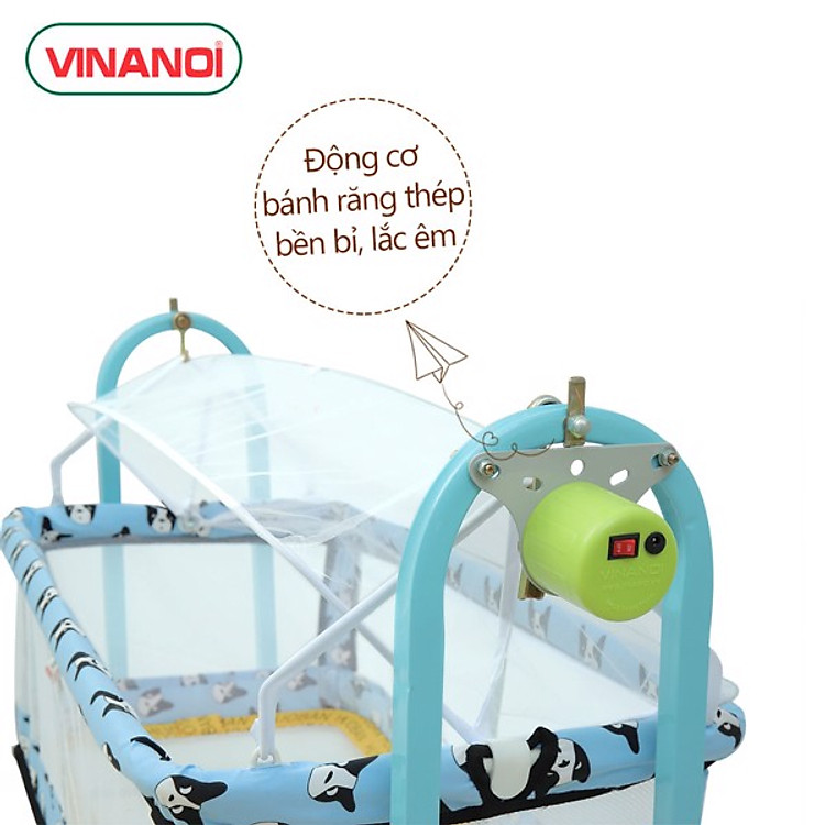 Tham Khảo tại ConCung: Nôi điện tự động Vinanoi N35 - Xanh , nhận ngay nhiều Ưu đãi