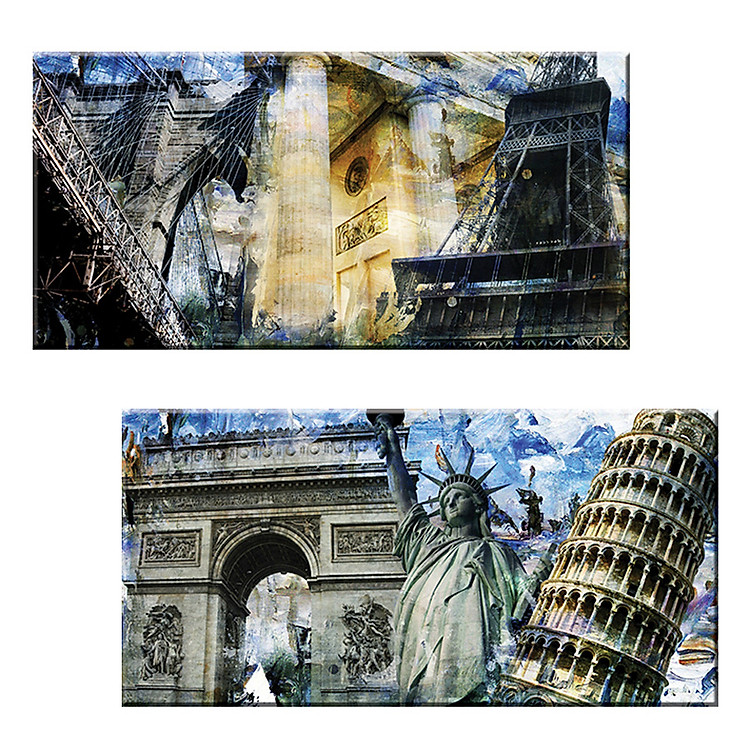 Tranh Treo Tường NHỮNG KÌ QUAN THẾ GIỚI Q22-OM-026 (30 x 60 cm) Thế Giới Tranh Đẹp