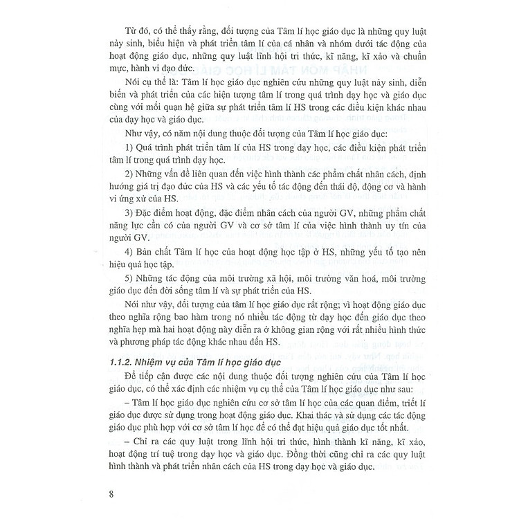 Giáo Trình Tâm Lí Học Giáo Dục - Ảnh 2