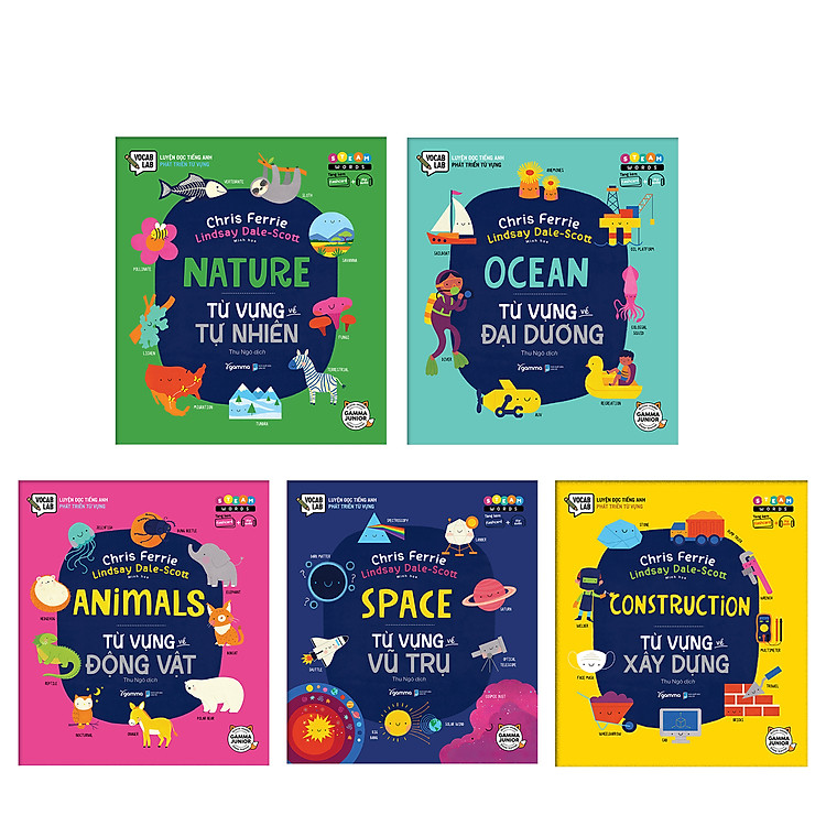 Bộ Sách Dành Cho Trẻ Từ 5-10 Tuổi Học Từ Vựng Tiếng Anh: STEAM WORDS
