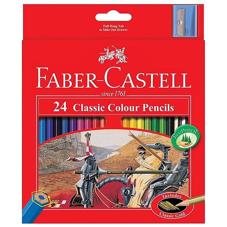 Chì Màu Faber-Castell Classic Knight (24 màu)