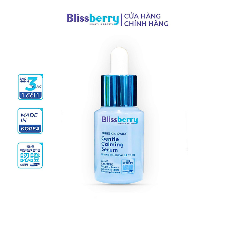 Serum kiềm dầu BHA Blissberry Daily Gentle Calming 15ml