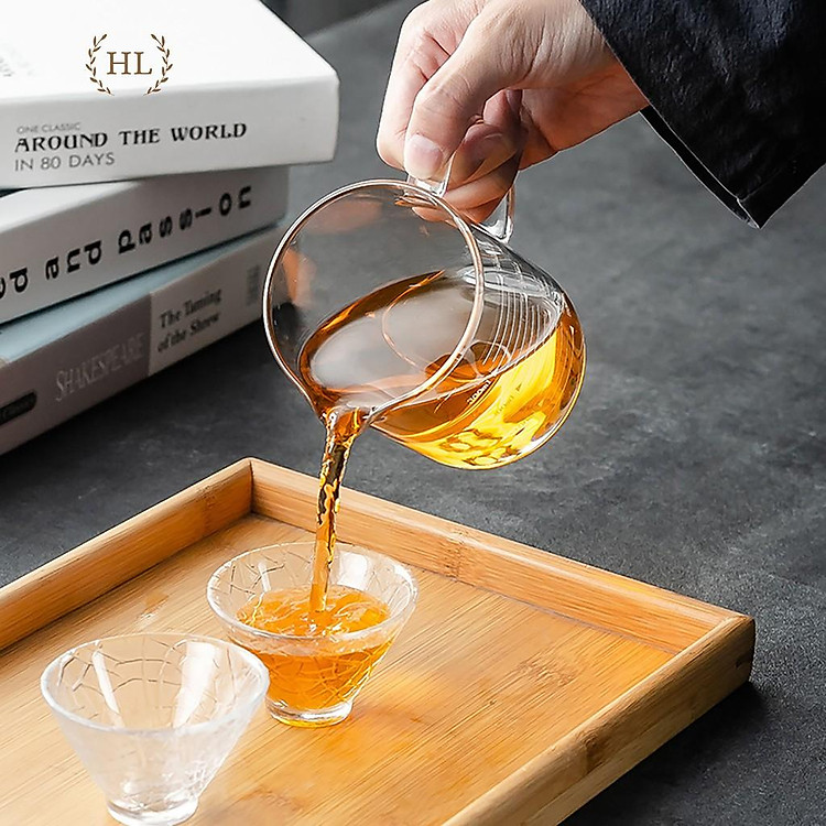 Ca Đong Thủy Tinh Định Lượng Kèm Nắp Gỗ Tre (250ml) - Ảnh 6