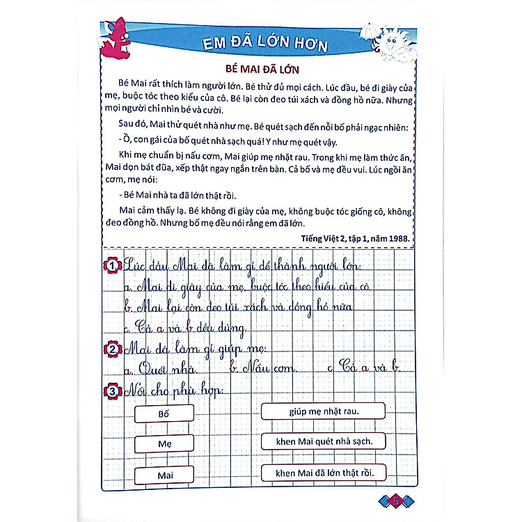 Vở Ô Li Bài Tập Tiếng Việt Lớp 2 - Tập 1 - Ảnh 7