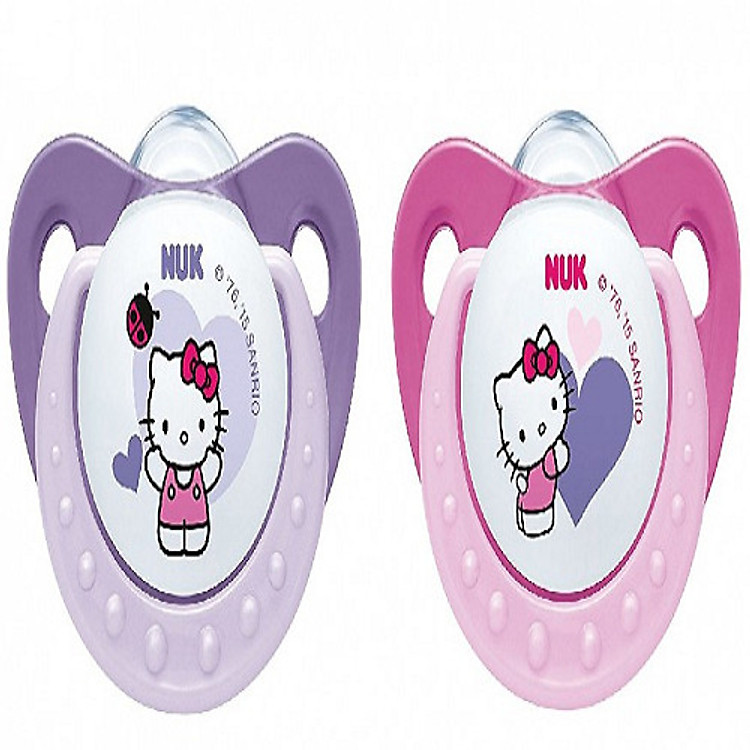 Bộ 2 ti giả NUK Hello Kitty 6-18m Giá tốt