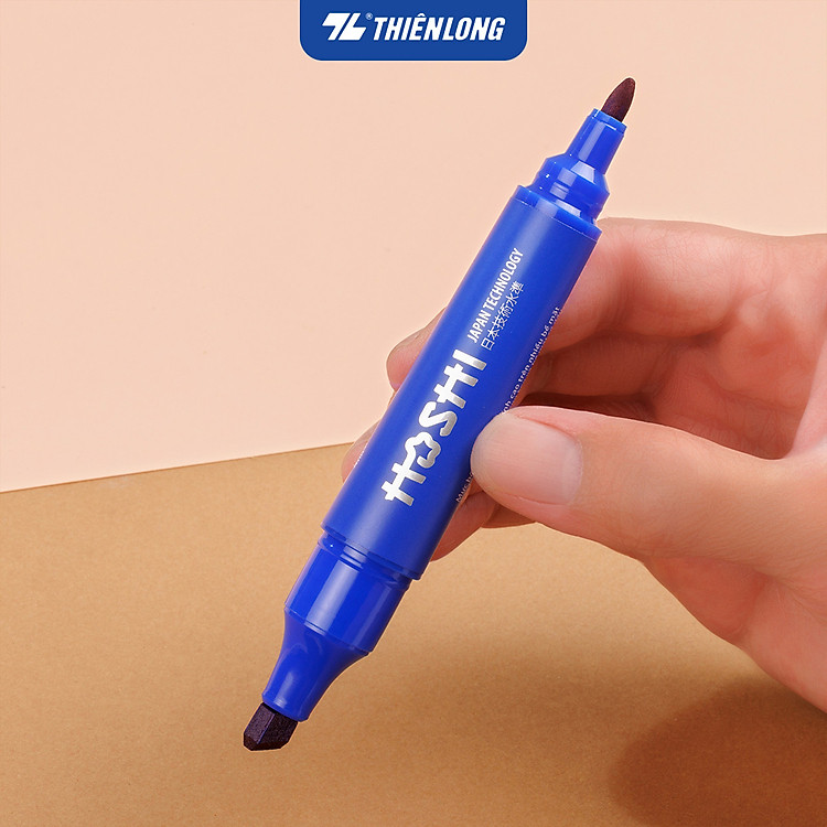 Bút Lông Dầu Hoshi Thiên Long PM-021 (Mực xanh) - Ảnh 5