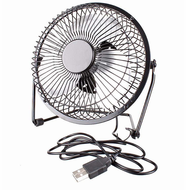 Quạt USB lồng sắt loại lớn - Giao màu ngẫu nhiên