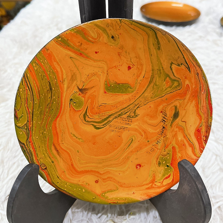 Dĩa Sơn Mài Trang Trí Lưu Niệm (13cm) - Ảnh 5