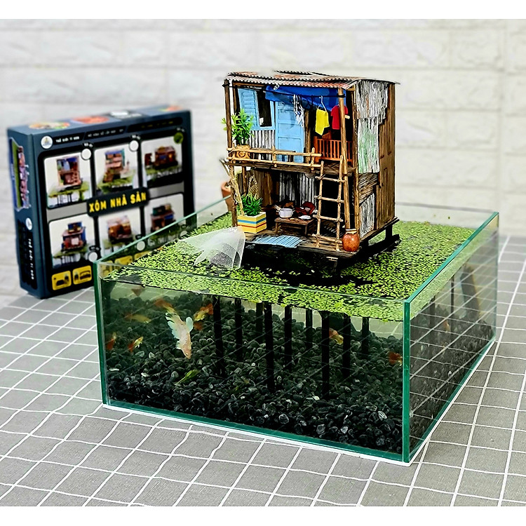 Mô Hình Gỗ Sài Gòn Xưa Tí Hon Chính hãng Ưu đãi - Hình ảnh 5