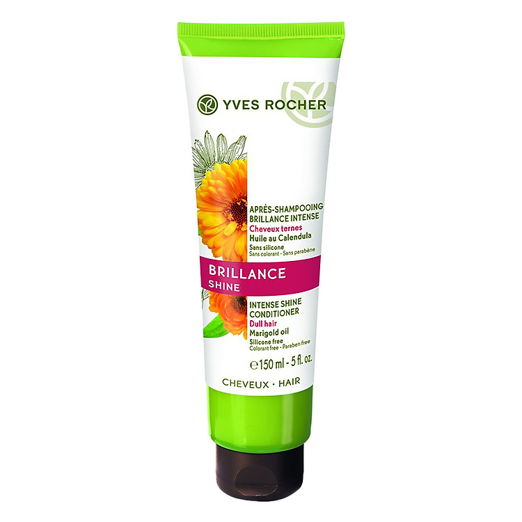 Dầu Xả Cho Tóc Bóng Mượt Yves Rocher Brillance Intense Shine Conditioner (150ml)