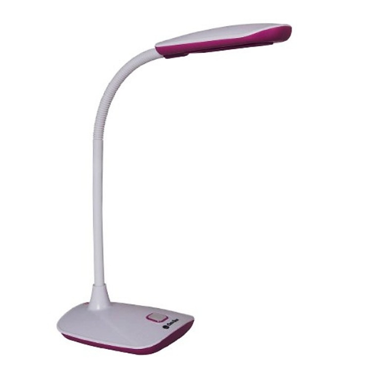 Đèn bàn (đèn học chống cận) LED 5W Rạng Đông, bảo vệ thị lực (Vỏ đèn HỒNG - TRẮNG/ Ánh sáng VÀNG) 16.ned