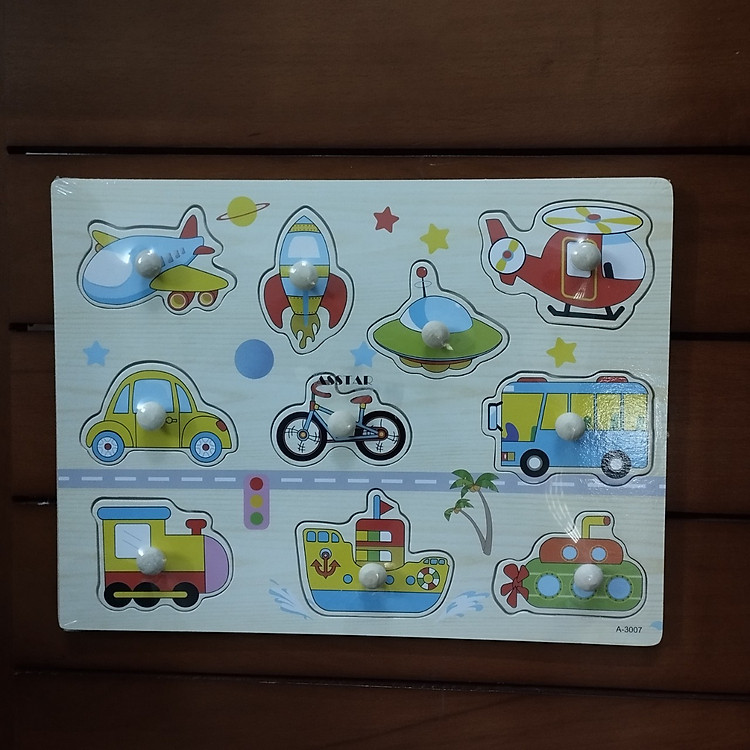 Bảng Núm Gỗ Giáo Dục Cho Bé Chính hãng Giá rẻ - Hình ảnh 5