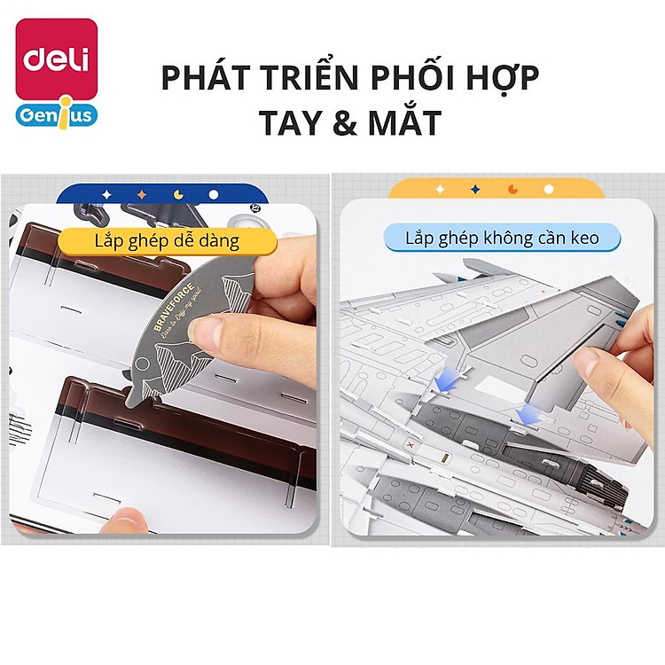 Đồ Chơi Lắp Ráp 3D Quân Đội Deli Chính hãng Tiết kiệm - Hình ảnh 3