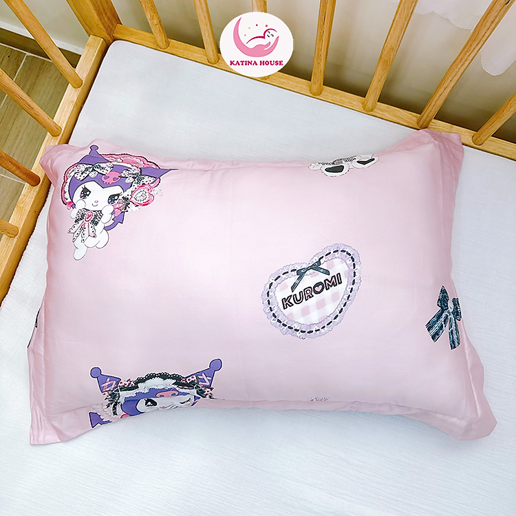 Gối cho bé tencel 60s Katina House, kt 40x60cm, gối gòn lông vũ mềm mịn mát lạnh