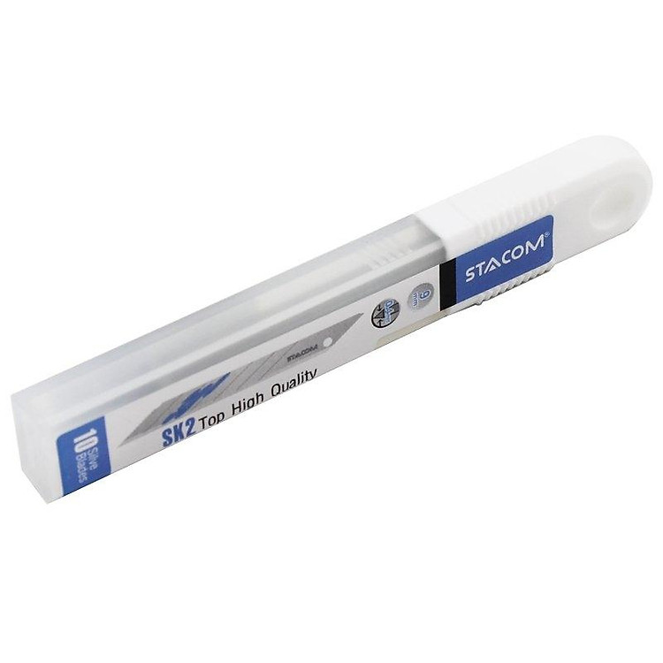 Hộp Lưỡi Dao Rọc Giấy Stacom 30 Độ 9mm (10 chiếc) - Ảnh 3