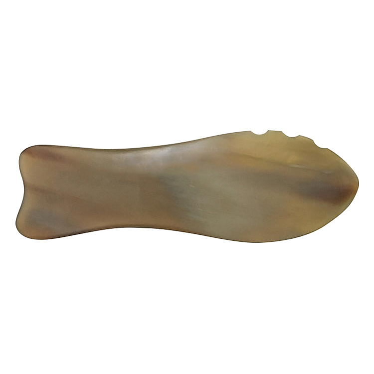 Dụng Cụ Đánh Cảm, Cạo Gió Sừng Bò Châu Phi CCG07 Con Cá (13.5 x 4 cm)
