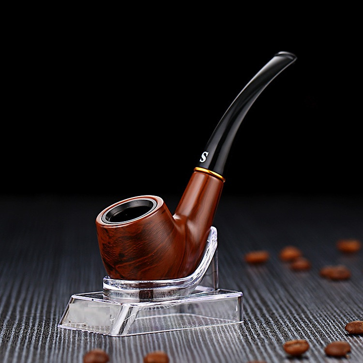 Tẩu thuốc nhựa giả vân gỗ cao cấp