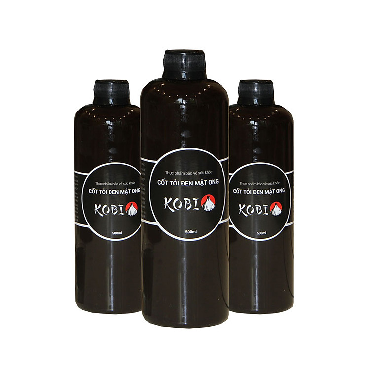 Combo 3 Thực phẩm chức năng cốt tỏi đen mật ong Kobi (500ml/ chai)