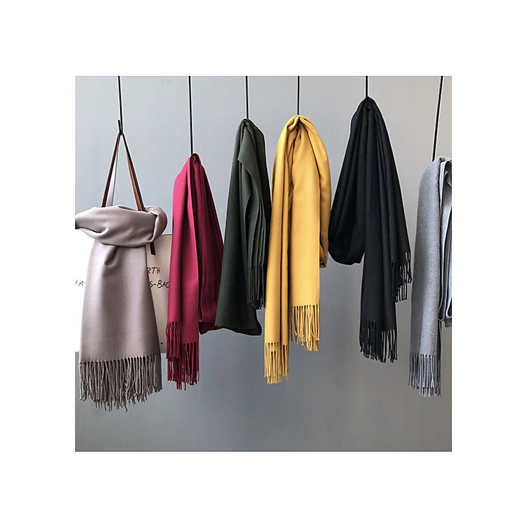 Khăn len choàng cổ thời trang nữ Cashmere