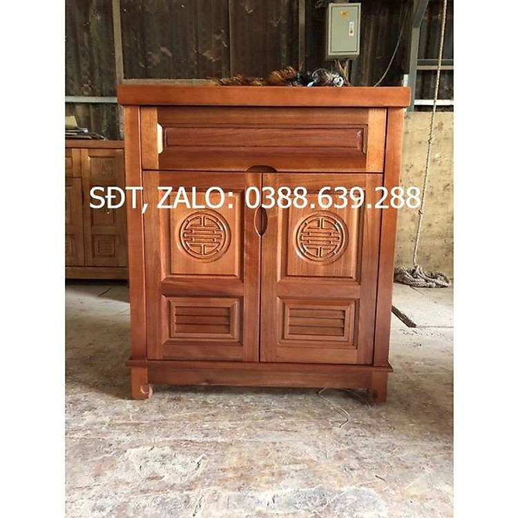 tủ giày dép gỗ xoan đào 80cm ,2 cánh
