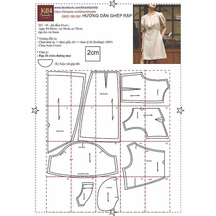 Rập giấy A0 mã 267 - rập đầm - Ảnh 2