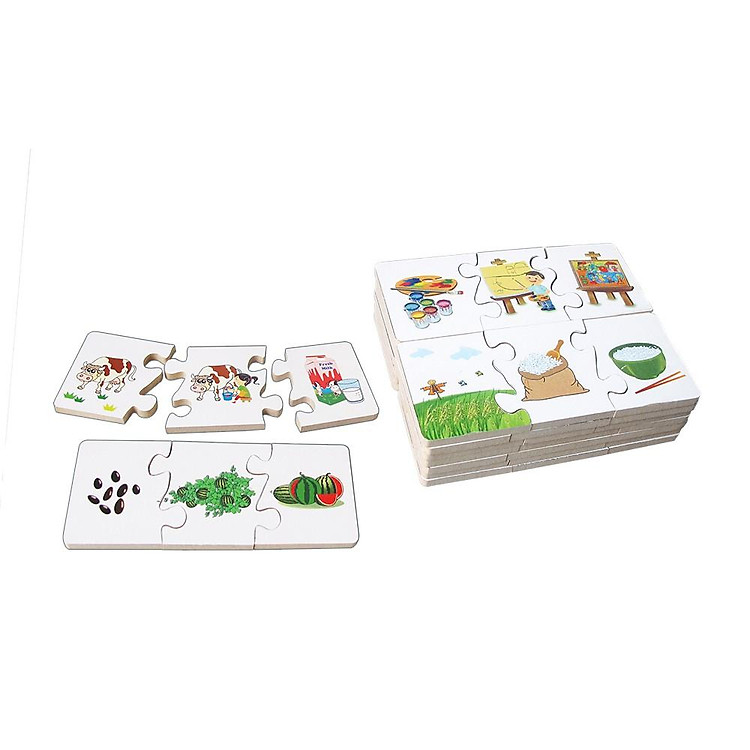 Đồ chơi gỗ Ghép hình Ba bước phát triển Chính hãng Giá tốt - Hình ảnh 4