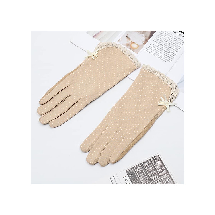 găng tay chống nắng xuất Nhật:chống tia UV,cảm ứng được điện thoại,có hạt chống trơn