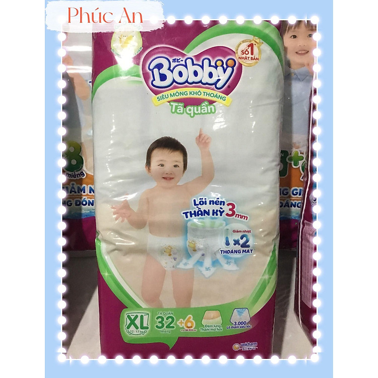 Tìm mua tại Avakids:Tã Bỉm Quần Bobby Size XL 32 Miếng, tràn ngập Khuyến mãi, Ưu đãi
