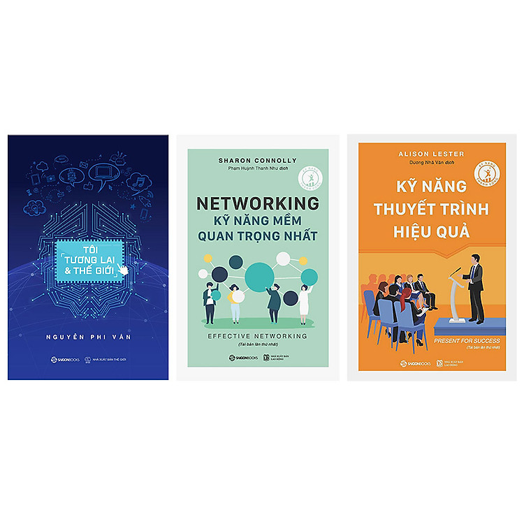 Combo 3 cuốn: Tôi, Tương Lai Và Thế Giới + Networking - Kỹ Năng Mềm Quan Trọng Nhất + Kỹ Năng Thuyết Trình Hiệu Quả