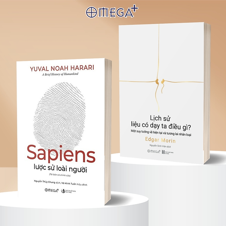 Combo 2 Cuốn: Sapiens Lược Sử Loài Người (Bản Thường) + Lịch Sử Liệu Có Dạy Ta Điều Gì? - Một Suy Tưởng Về Hiện Tại Và Tương Lai Nhân Loại - Omega Plus