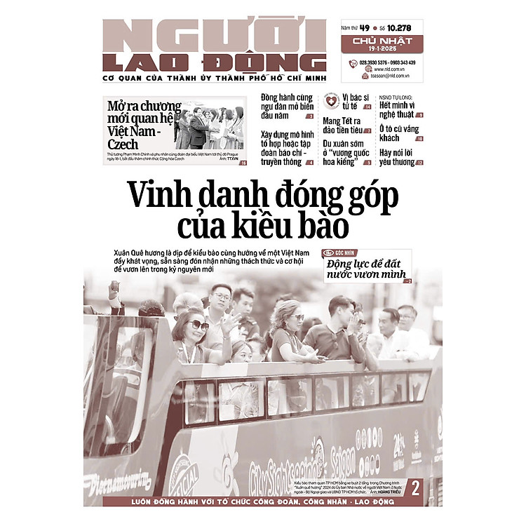 Nhật báo Người Lao Động từ ngày 13-01-2025 đến 19-01-2025 - Ảnh 7