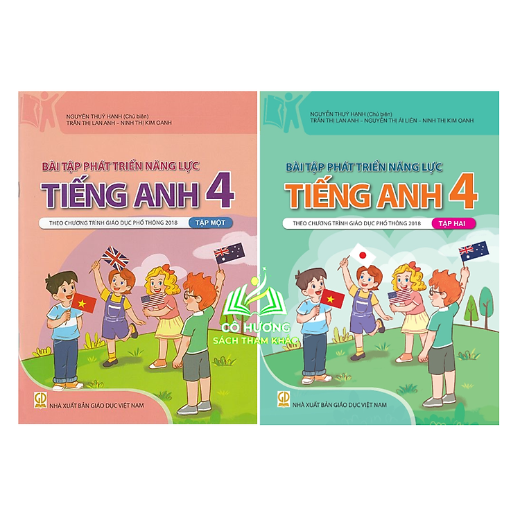 Sách - Combo Bài tập phát triển năng lực Tiếng Anh lớp 4 tập 1 + 2 ( theo chương trình GDPT 2018 )