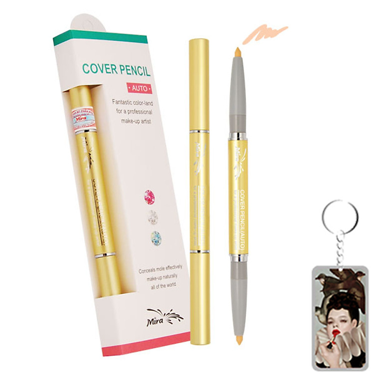 Chì che khuyết điểm Mira Cover Pencil Hàn Quốc No.21 Light beige tặng kèm móc khoá
